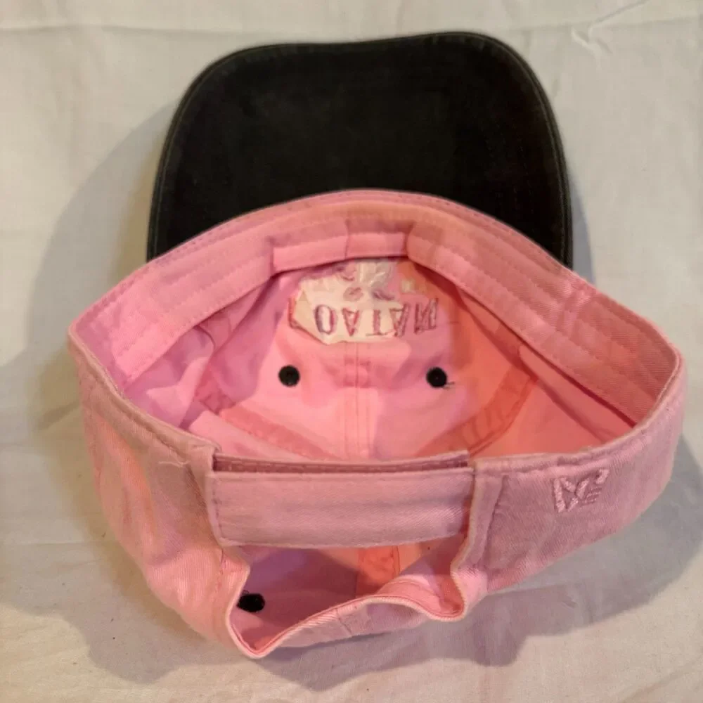 J America Roatan Maya Key Hat Sea Turtle Pink Gray Dad Cap Souvenir Adjustable